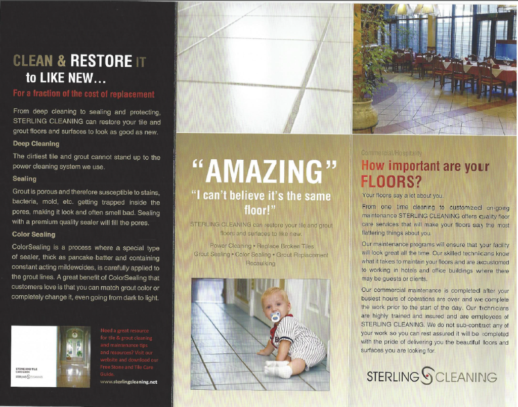 P2 Tile and Grout Cleaning Services - Palm Beach Florida Brochure 